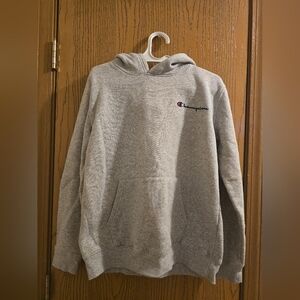 Champion Light Gray Hoodie Boys XL 18/20